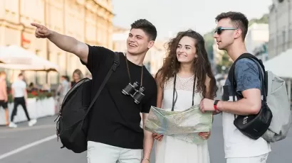 international student travelling